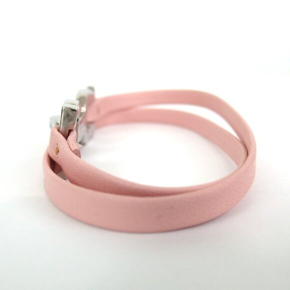 Authentic Salvatore Ferragamo Double Gancini bracelet leather[Used] - Picture 4 of 11